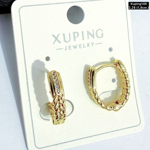 Сережки Xuping14К 10902 (1.8см)